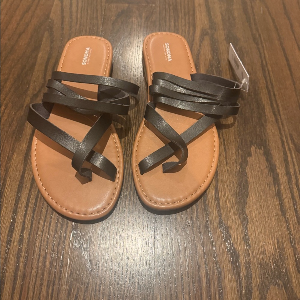 Kohl's Sonoma Women's Brown and Black Sandals